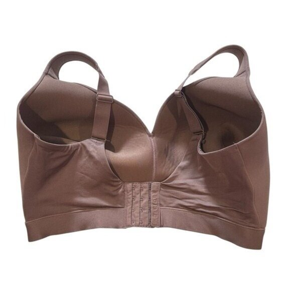 Cacique Lane Bryant 38 H Bra Lightly Lined No Wire Deep Taupe Full Coverage Plus - Picture 2 of 7